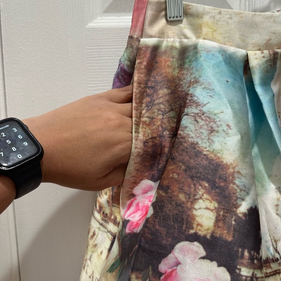 NWT Hesperus Premium Scenic print 50s style Skirt size L - Picture 3 of 7